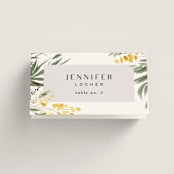 "mimosa" - Place Cards in Dandelion by Everett Paper Goods - Folded with Free Guest Printing