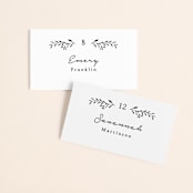 "Charleston" - Place Cards in Tuxedo by Susan Brown - Front with Free Guest Printing