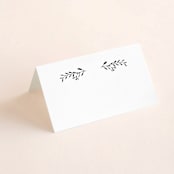 "Charleston" - Place Cards in Tuxedo by Susan Brown - Blank front