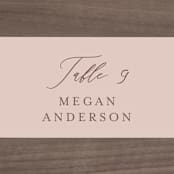 "Delicate monogram" - Place Cards in Blush by Lucrecia Caporale - Detail