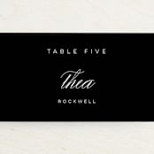 "Waltz" - Place Cards in Tuxedo by Lori Wemple - Detail