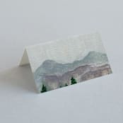 "Adventure Awaits" - Place Cards in Smoke by Elly - Blank front