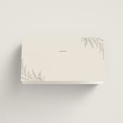 "Etched Frame" - Place Cards in Eggshell by Robert and Stella - Blank front