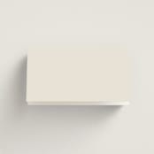 "Etched Frame" - Place Cards in Eggshell by Robert and Stella - Folded Back of Card