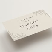 "Etched Frame" - Place Cards in Eggshell by Robert and Stella - Detail