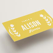 "Pretty Picado" - Place Cards in Sunshine by Jessie Steury - Detail