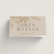 "City Center" - Place Cards in Cotton by Erin L. Wilson - Folded with Free Guest Printing