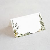 "We Walk Together" - Place Cards in Evergreen by Petra Kern - Blank front