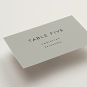 "Picturesque" - Place Cards in Linen by Christie Garcia - Detail