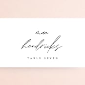 "Slate" - Place Cards in Bridal Veil by Up Up Creative - Detail