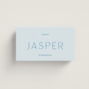 "Juniper" - Place Cards in Capri by Blustery August - Front with Free Guest Printing