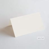 "Connect" - Place Cards in Almond by Brianne Larsen - Folded Back of Card