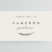 "Connect" - Place Cards in Almond by Brianne Larsen - Detail