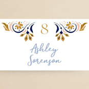 "modern folk" - Place Cards in Blush by GeekInk Design - Detail