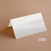 "Love Note" - Place Cards in Ecru by AK Graphics - Folded Back of Card