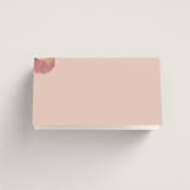 "July Garden" - Place Cards in Petal by Olivia Kanaley Inman - Folded Back of Card