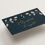 "Deco Garden" - Place Cards in Dusk by GeekInk Design - Detail
