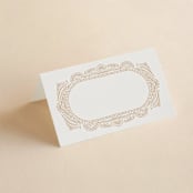 "Timeless" - Place Cards in Terracotta by Jen Owens - Blank front