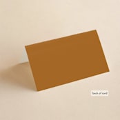 "Timeless" - Place Cards in Terracotta by Jen Owens - Folded Back of Card