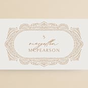"Timeless" - Place Cards in Terracotta by Jen Owens - Detail