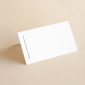 "Split Line" - Place Cards in Black Tie by Amy Payne - Blank front
