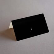 "Modern Type" - Place Cards in Moon by Heather Cairl - Blank front
