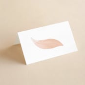 "Cascading Floral" - Place Cards in Lagoon by Corinne Malesic - Blank front