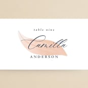"Cascading Floral" - Place Cards in Lagoon by Corinne Malesic - Detail