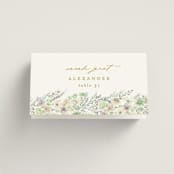 "Floral Arch" - Place Cards in Greenery by Phrosné Barwood - Folded with Free Guest Printing