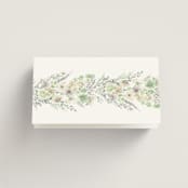 "Floral Arch" - Place Cards in Greenery by Phrosné Barwood - Folded Back of Card