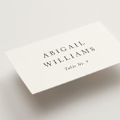 "Breathe" - Place Cards in Linen by Jennifer Postorino - Detail