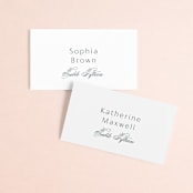 "Regal" - Place Cards in Marine by Lauren Chism - Front with Free Guest Printing