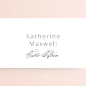 "Regal" - Place Cards in Marine by Lauren Chism - Detail