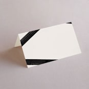 "Inky" - Place Cards in Onyx by Inkblot Design - Blank front
