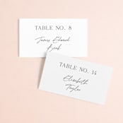 "Painted Trails" - Place Cards in Navy by Alethea and Ruth - Front with Free Guest Printing
