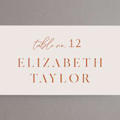 "Center Crest" - Place Cards in Sweet Potato by Alethea and Ruth - Detail