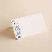 "Wildflower Wreath" - Place Cards in Sky by Grace Kreinbrink - Blank front