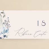 "Wildflower Wreath" - Place Cards in Sky by Grace Kreinbrink - Detail