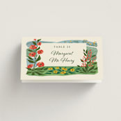 "Farm and Field" - Place Cards in Barn by Paper Sun Studio - Folded with Free Guest Printing