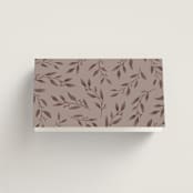 "Delicate monogram" - Place Cards in Ecru by Hooray Creative - Folded Back of Card