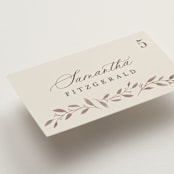 "Delicate monogram" - Place Cards in Ecru by Hooray Creative - Detail