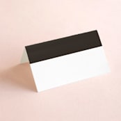 "Arcadia" - Place Cards in Noir by Olivia Raufman - Blank front