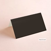 "Arcadia" - Place Cards in Noir by Olivia Raufman - Folded Back of Card