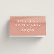 "Summer Garden" - Place Cards in Garden Rose by Wildfield Paper Co - Folded with Free Guest Printing