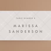 "Winter Birch" - Place Cards in Natural by Melanie Severin - Detail