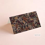 "Autumn Stroll" - Place Cards in Moody by Erin German - Folded Back of Card