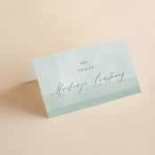 "Delicate Garden" - Place Cards in Wildflower by Ashley DeMeyere - Folded with Free Guest Printing