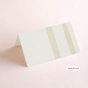 "Minimalist Shapes" - Place Cards in Natural by Heather Cairl - Folded Back of Card