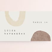 "Minimalist Shapes" - Place Cards in Natural by Heather Cairl - Detail
