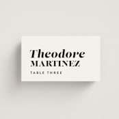 "Make it official" - Place Cards in Panda by Lea Delaveris - Front with Free Guest Printing